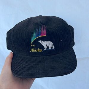 vintage corduroy flat brimmed snapback